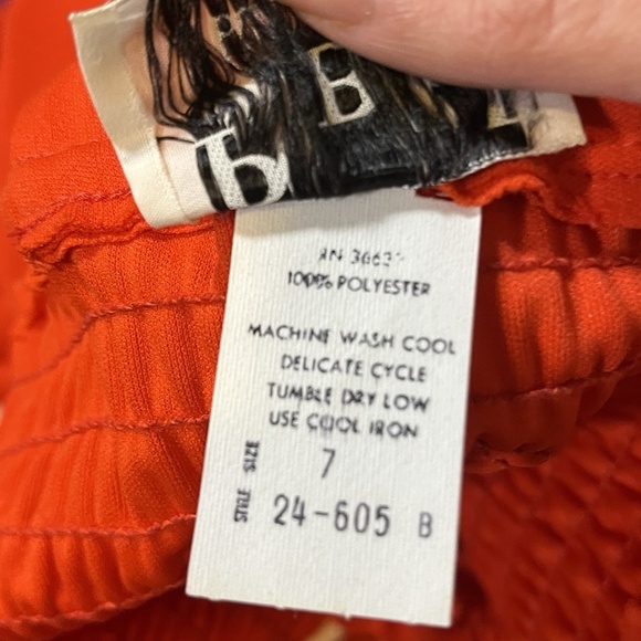 PBJ by Jerell Vintage 70s Tie Front Party Prom Dress Sleeveless Sundress sz 7 - Picture 4 of 10